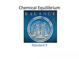 Chemical Equilibrium