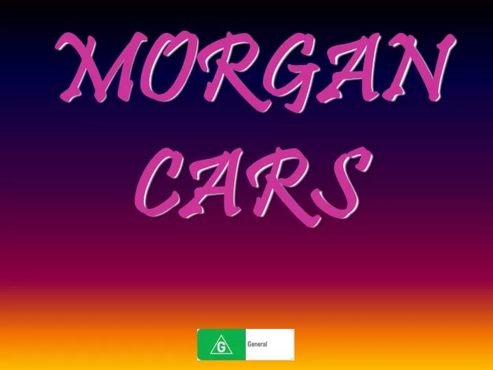 morgan cars