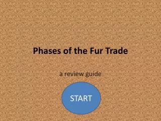Phases of the Fur Trade
