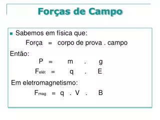 for as de campo