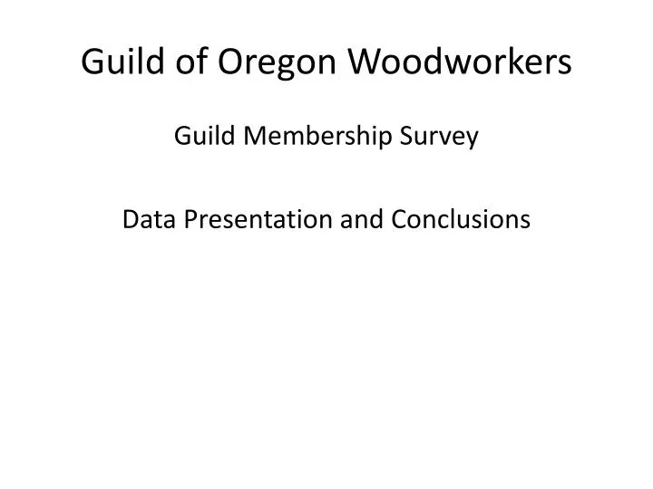 guild of oregon woodworkers