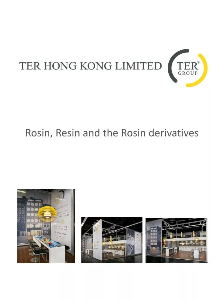 rosin resin and the rosin derivatives