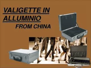 valigette in alluminio