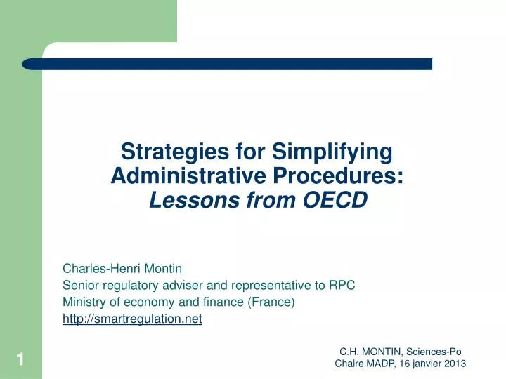 strategies for simplifying administrative procedures lessons from oecd