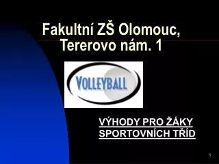 fakultn z olomouc tererovo n m 1