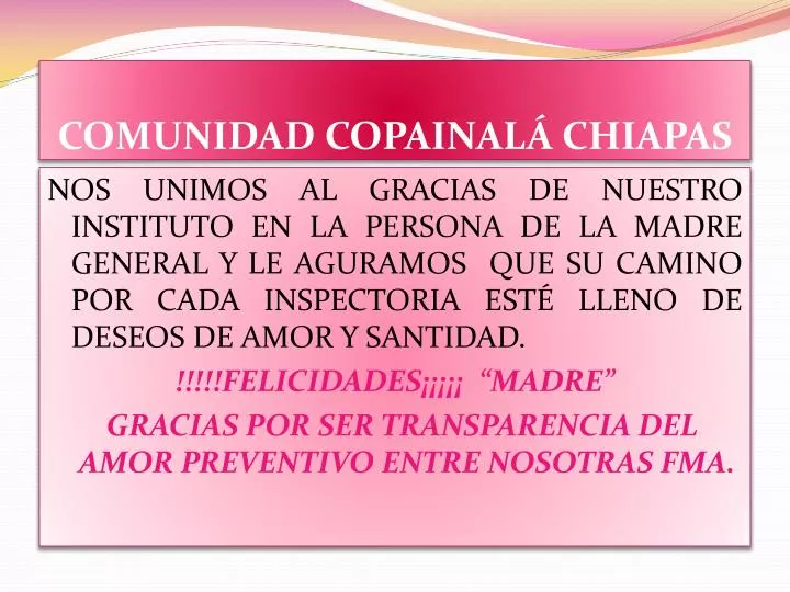 comunidad copainal chiapas