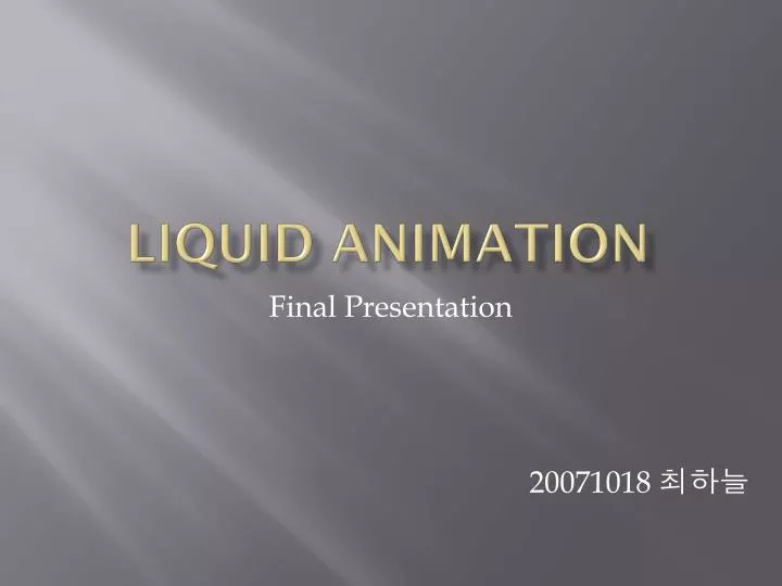 liquid animation