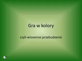 gra w kolory