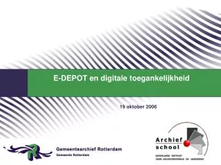 e depot en digitale toegankelijkheid