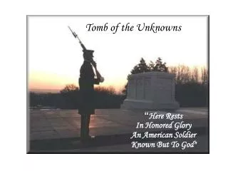 Tomb of the Unknowns