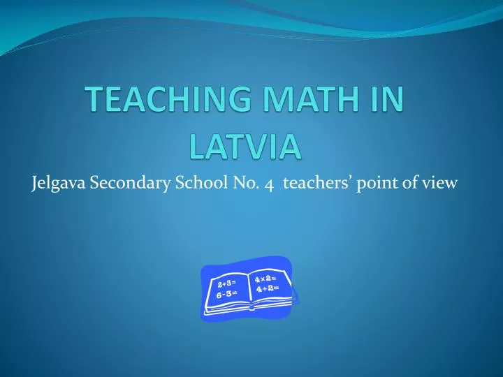 teaching math in latvia