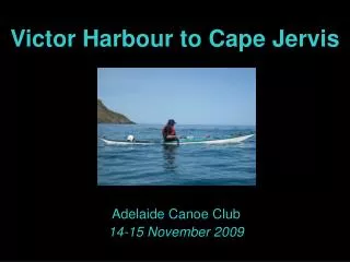 Victor Harbour to Cape Jervis
