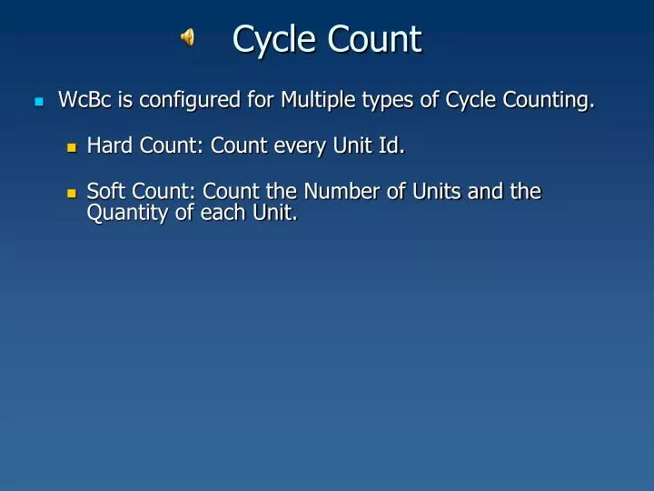 cycle count