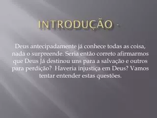 introdu o