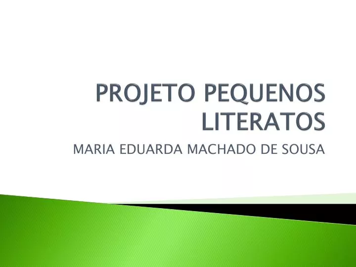 projeto pequenos literatos