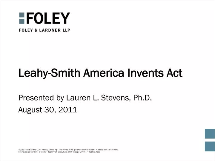 leahy smith america invents act