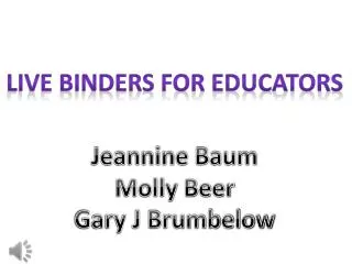 Live Binders For Educators