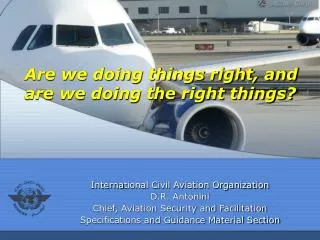 Interna tional Civil Aviation Organization D .R. Antonini