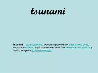 tsunami