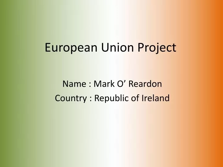 european union project