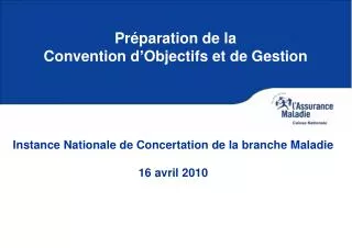 pr paration de la convention d objectifs et de gestion