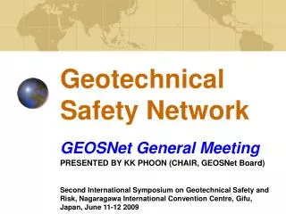 Geotechnical Safety Network