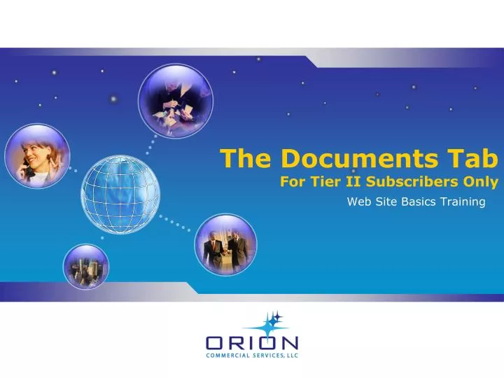 the documents tab for tier ii subscribers only