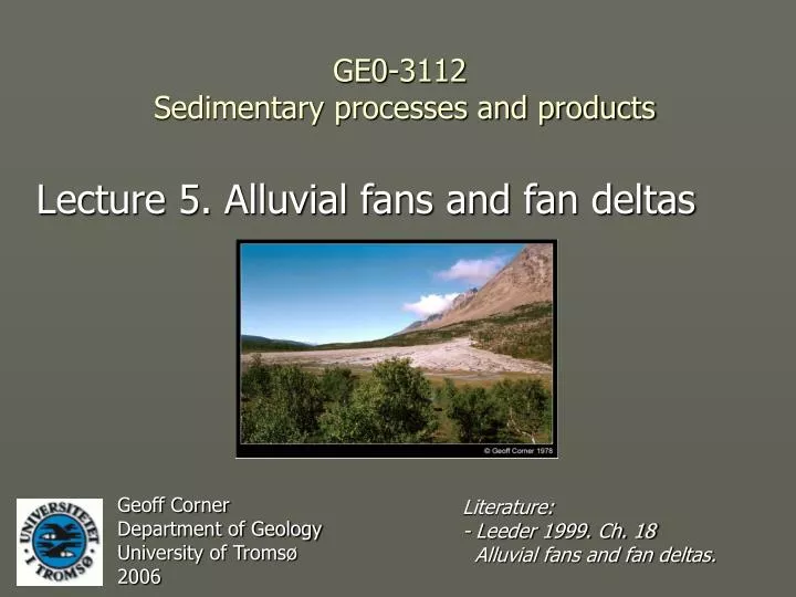 ge0 3112 sedimentary processes and products