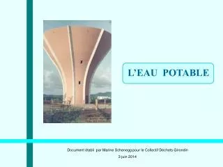 l eau potable