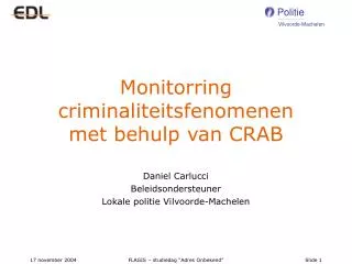 monitorring criminaliteitsfenomenen met behulp van crab