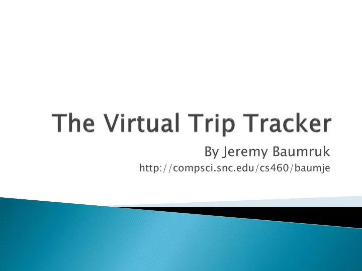 the virtual trip tracker