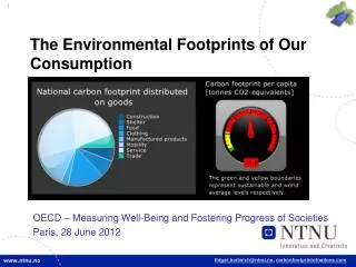 The Environmental Footprints of Our Consumption