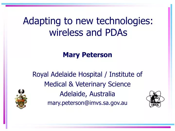 adapting to new technologies wireless and pdas