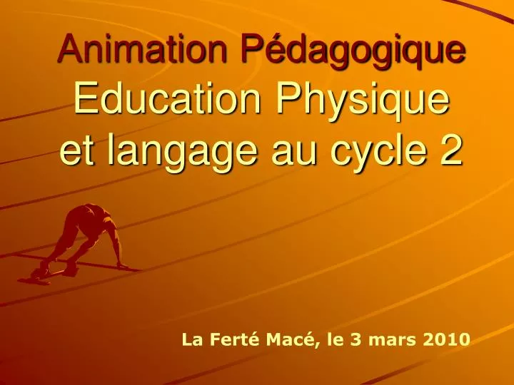 animation p dagogique education physique et langage au cycle 2