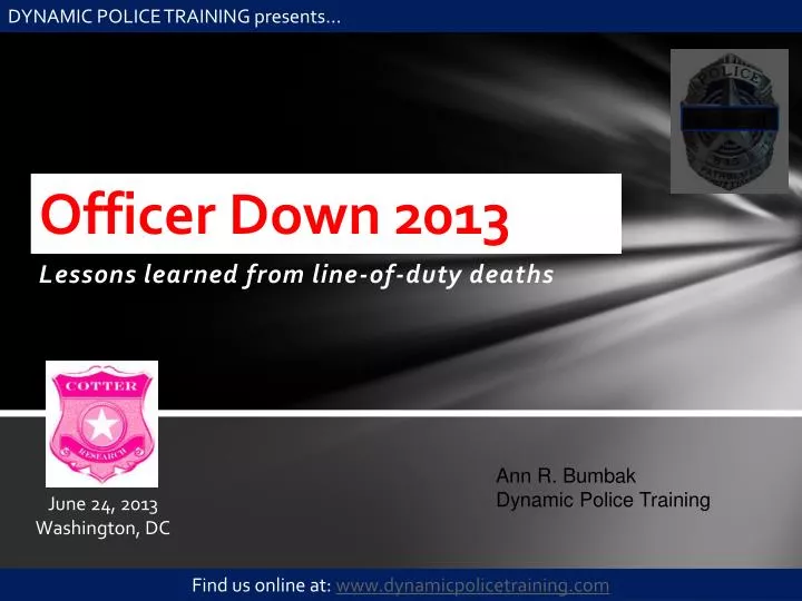 officer down 2013