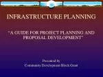 INFRASTRUCTURE PLANNING - slide 1