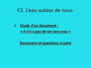 c1 l eau autour de nous