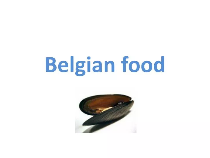belgian food