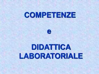 competenze e