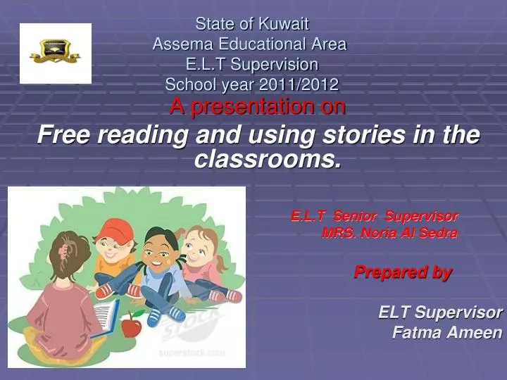 state of kuwait assema educational area e l t supervision school year 2011 2012