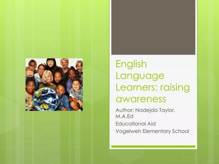 english language learners raising awareness