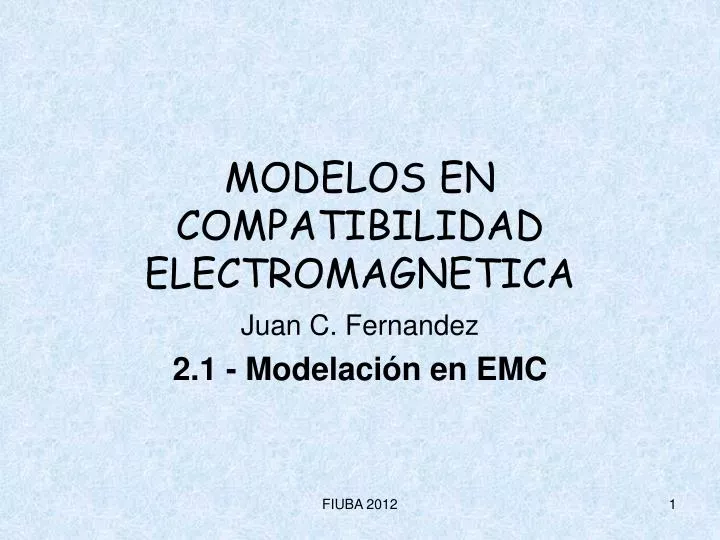 modelos en compatibilidad electromagnetica