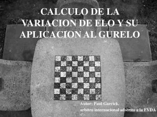 calculo de la variacion de elo y su aplicacion al gurelo