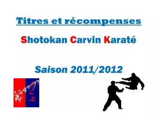 titres et r compenses