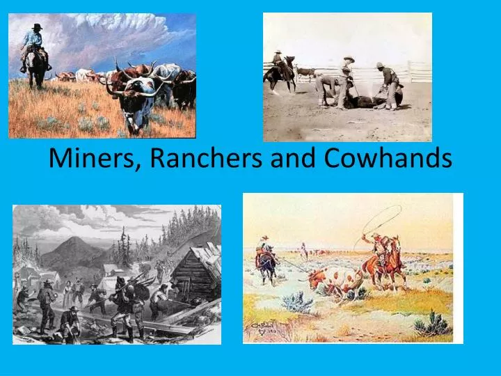 miners ranchers and cowhands