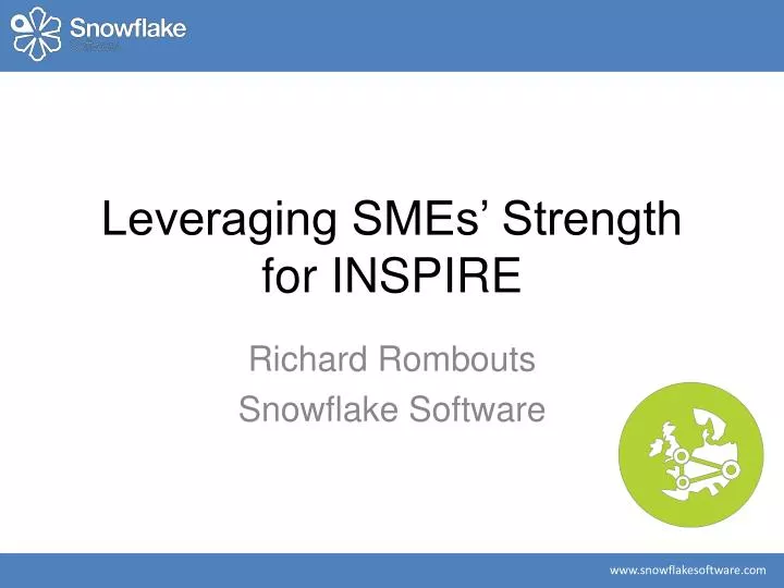 leveraging smes strength for inspire