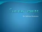 Summer camps - slide 1