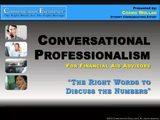Conversational Professionalism For Financial Aid Advisors