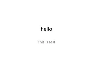 hello
