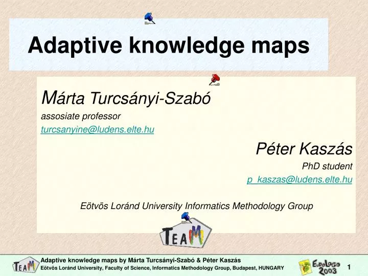 adaptive knowledge maps